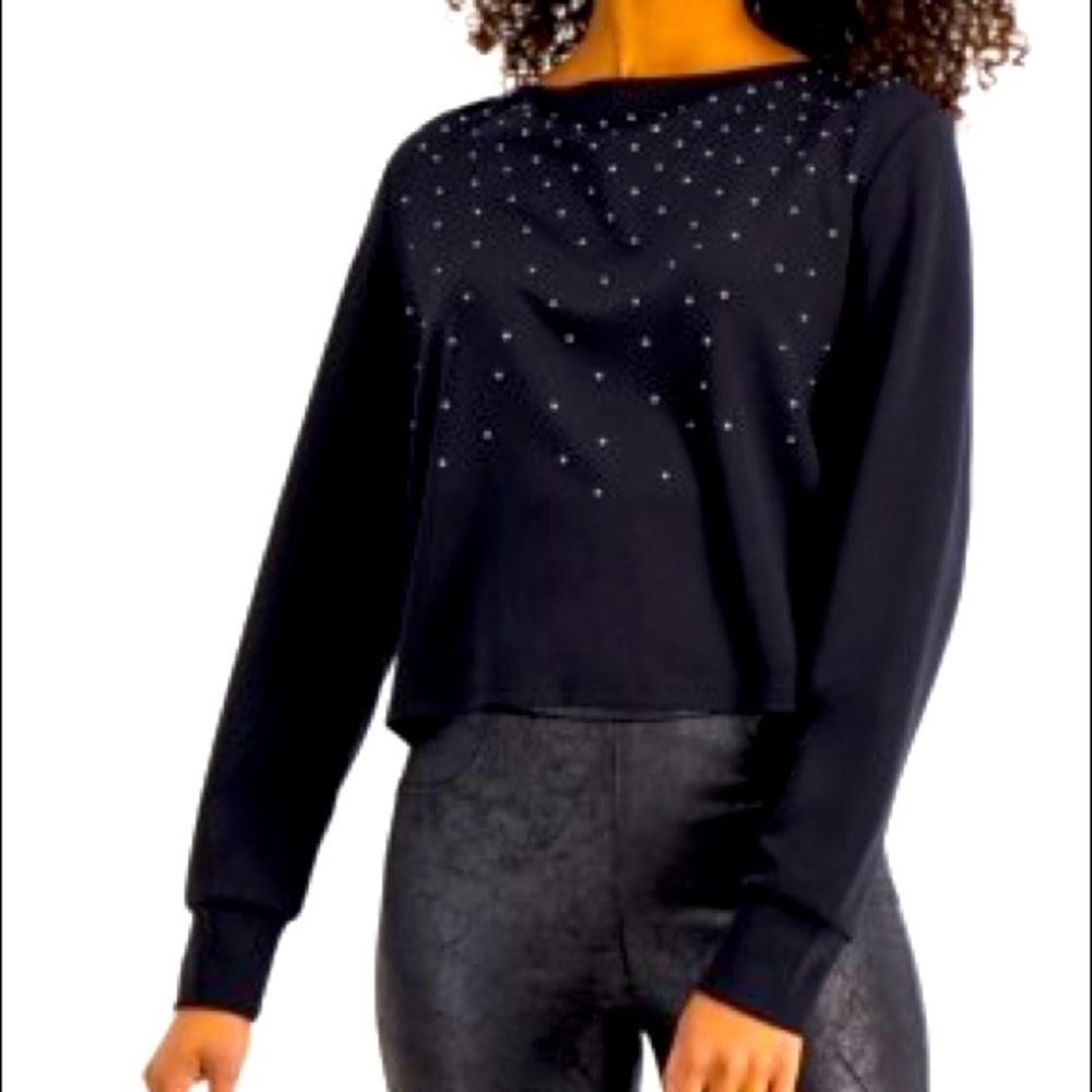 Studded Long Sleeve Top